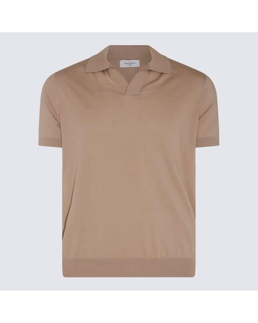 Piacenza Cashmere Natural Cotton Polo Shirt for men