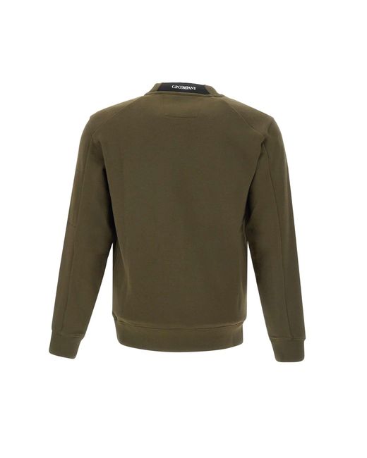 C P Company Green Cotton Sweatshirt for men