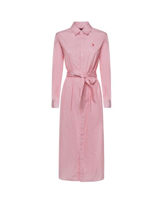 Polo Ralph Lauren Pink Dresses Cotton