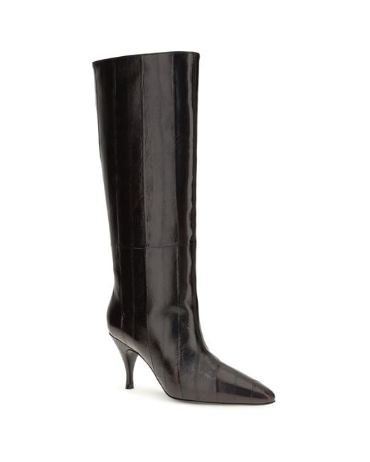 Herbert Levine Black Tall Leather Boots