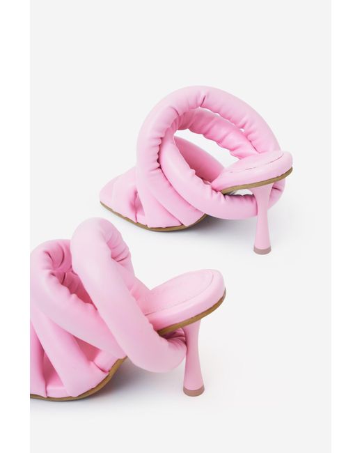 Yume Yume Pink Circular Heel Sandals