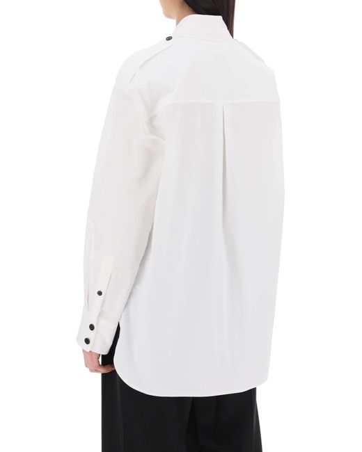 Khaite White Missa Oversized Shirt