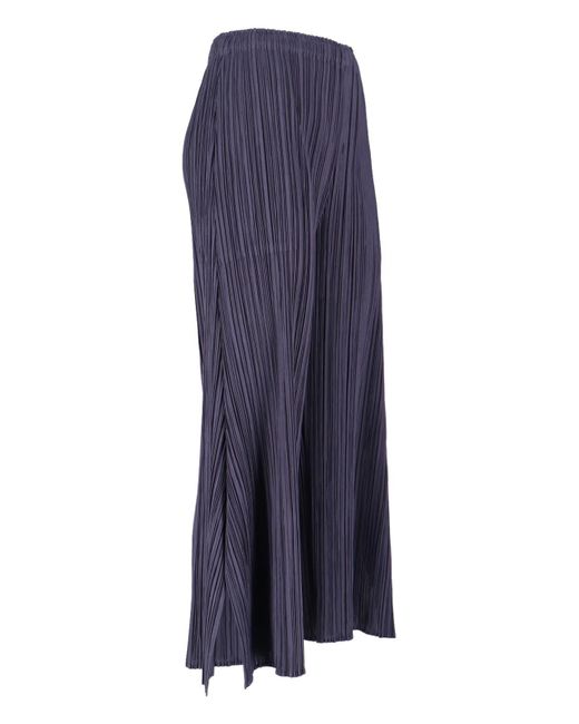 Pleats Please Issey Miyake Blue Pleated Pants