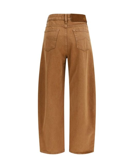 Jacob Cohen Brown Five-Pocket Jeans Cotton