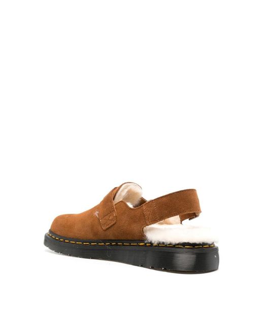 Dr. Martens Brown Jorge Shearling Mules Shoes Loafers & Sandals for men