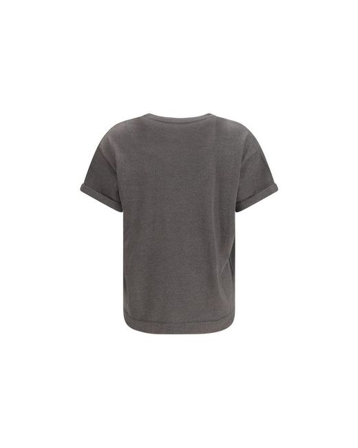 Brunello Cucinelli Gray Nylon T