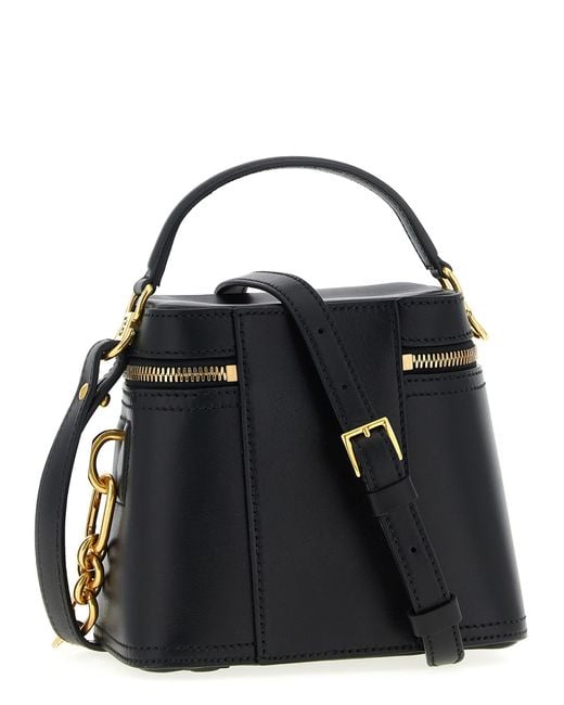 Balmain Black Pulse Vanity Handbag