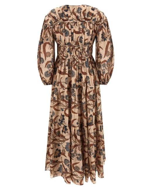 Zimmermann Natural Ascension Tie Billow Maxi' Dress