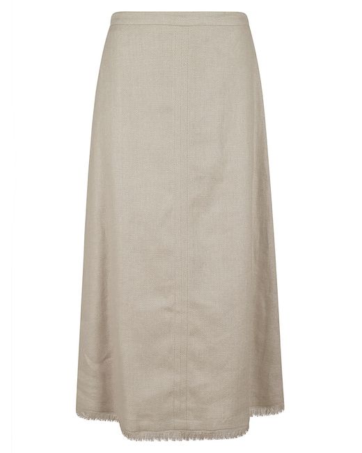 Max Mara Natural Gonna Fiocchi Lino