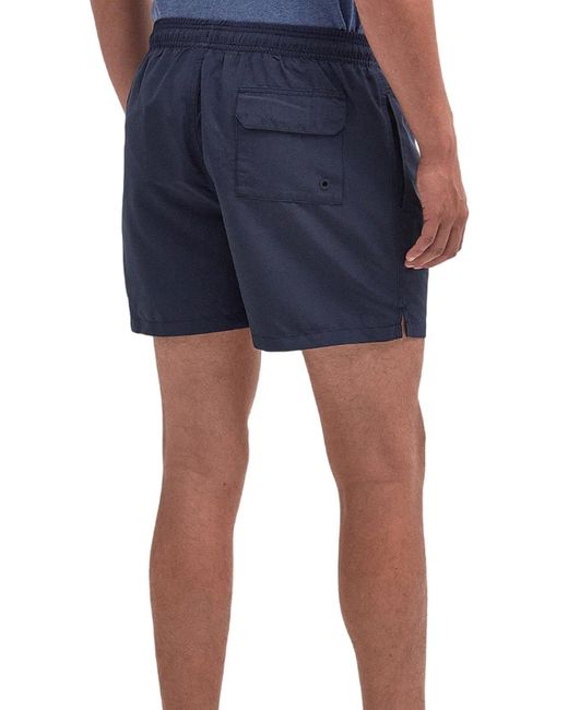 Barbour Blue Drawstring Beach Shorts for men