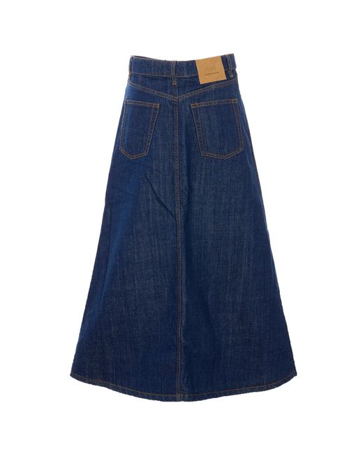 AMI Blue Skirts Cotton