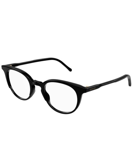 Gucci Black Round Frame Glasses