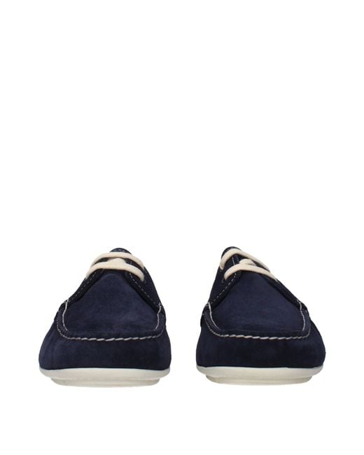 Prada Blue Suede Loafers