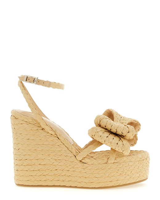Mach & Mach Natural 'Le Cadeau' Sandals
