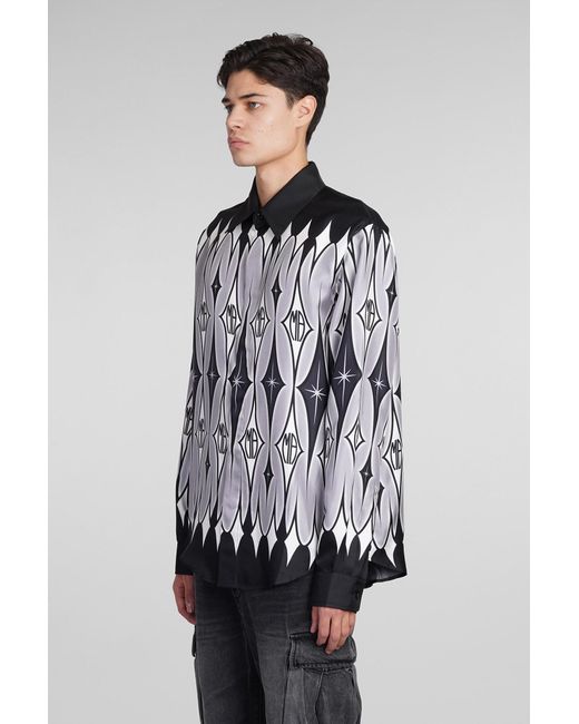 Amiri Multicolor Silk Argyle Print Shirt for men