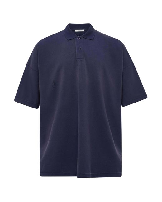 J.W. Anderson Blue Polo for men