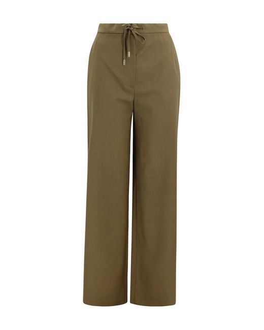 Max Mara Green Trousers Wool
