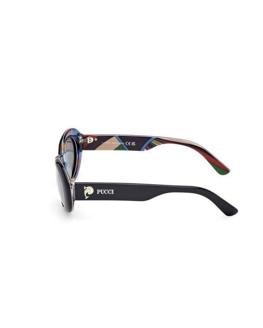 Emilio Pucci Black Sunglasses Acetate Eyewear