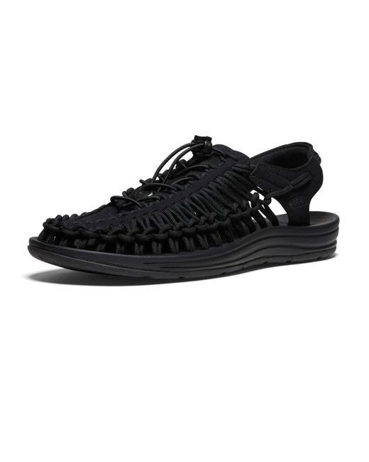 Keen Black Two-Cord Construction Sandals for men