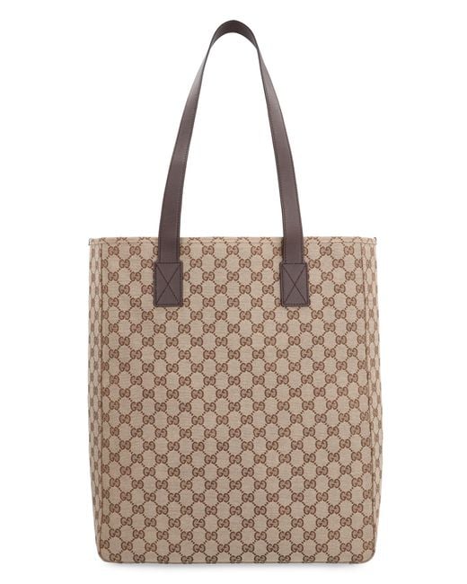 Gucci Brown Tote Bag Gg Fabric Polyester for men
