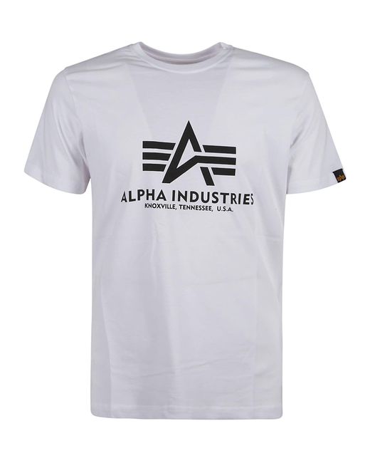 Alpha Industries Gray Basic T-Shirt for men