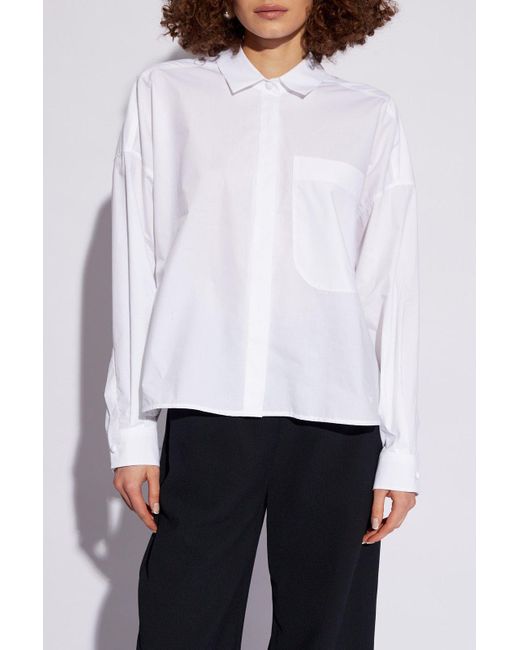 Emporio Armani White Shirt With Pocket,