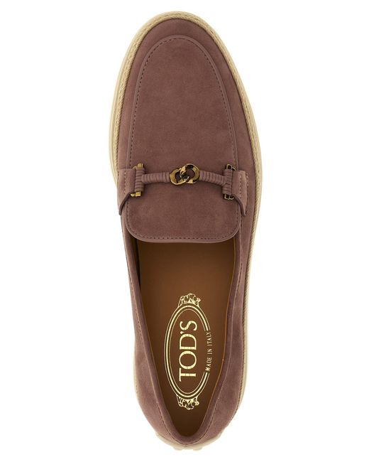 Tod's Brown T Ring Loafers