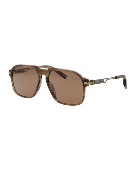 Chopard Brown Sch347 Sunglasses for men