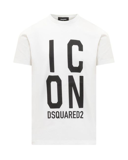 DSquared² White Icon Squared T-shirt for men