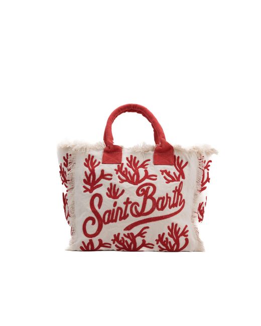 Mc2 Saint Barth Red Vanity Rug Coral Bag