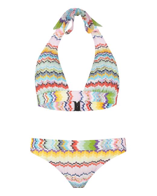Missoni Multicolor Triangle Bra Bikini