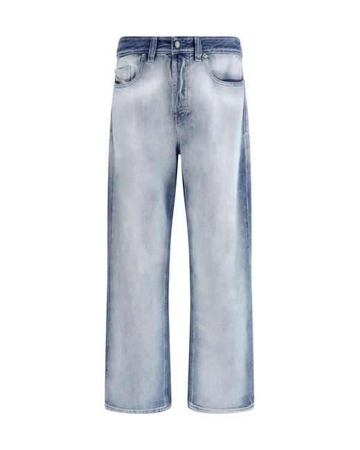 DIESEL Blue 2001 D-Macro-Fsi2 Jeans Cotton; Lyocell for men