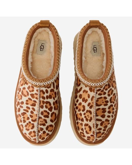 Ugg Brown Mules Tazman Plains Leather