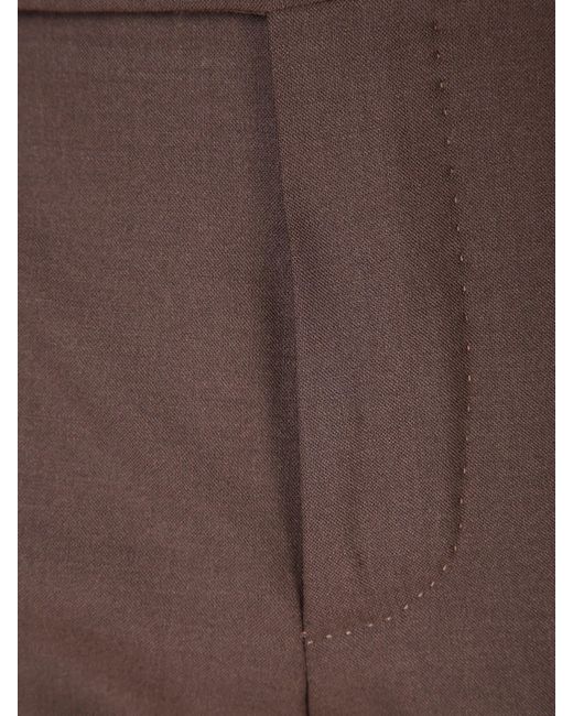 PT Torino Brown Dieci Trousers for men