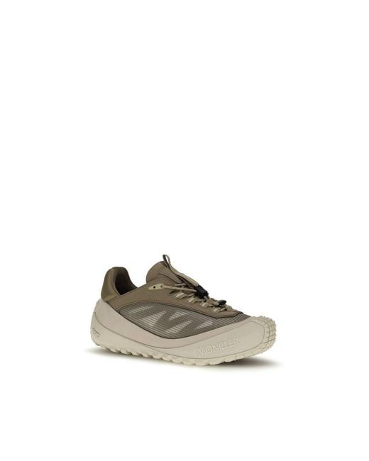 Moncler Gray Polyester Athletic Sneakers