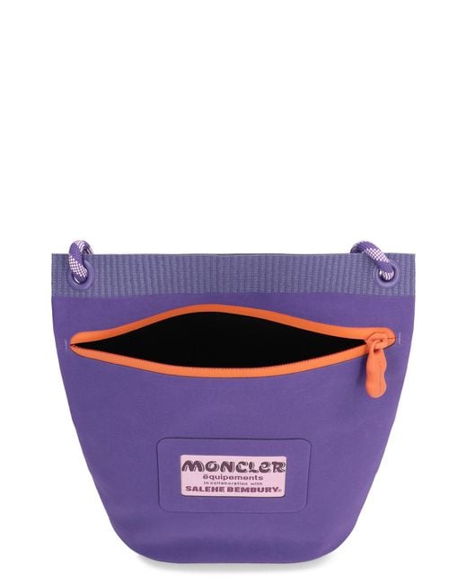 Moncler Purple X Salehe Bembury Amoeba Clutch Nylon Messenger Bags for men