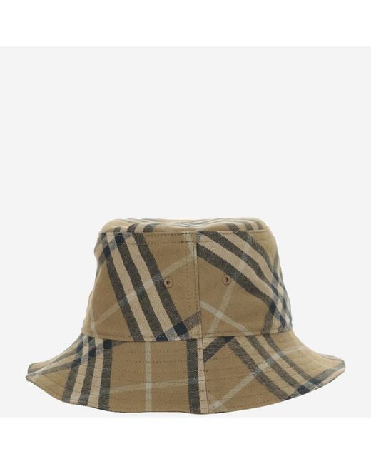 Burberry Green Hat Cotton Check