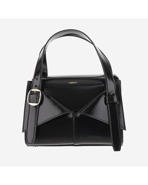 Coperni Black Medium Calfskin Cabas Tote Satchels & Cross Body Bags