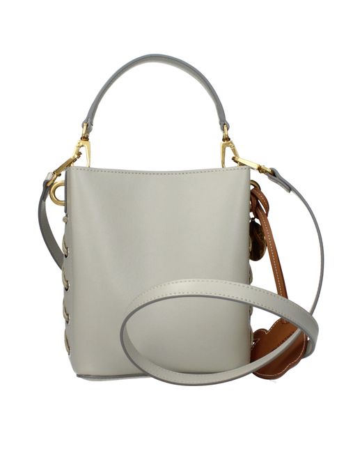 Stella McCartney Gray Leather Handbag