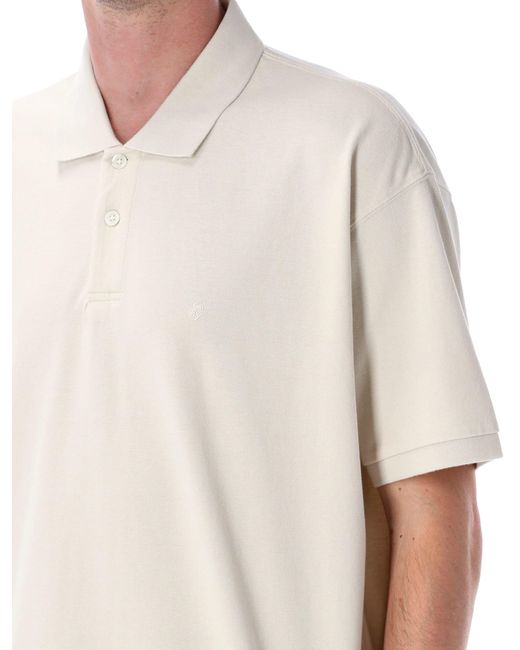 Stussy Men's White Classic Pique Polo Shirt
