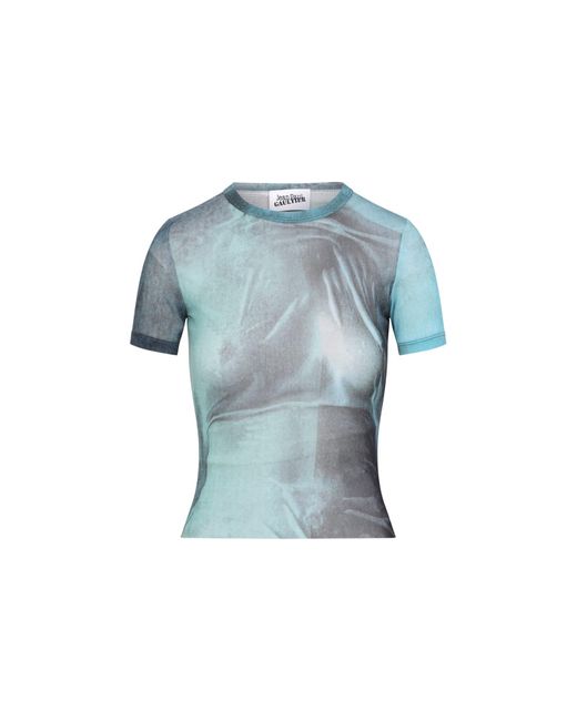 Jean Paul Gaultier Blue Mesh Baby Printed Water Tee