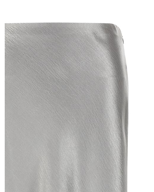 Tory Burch Gray 'Satin' Skirt