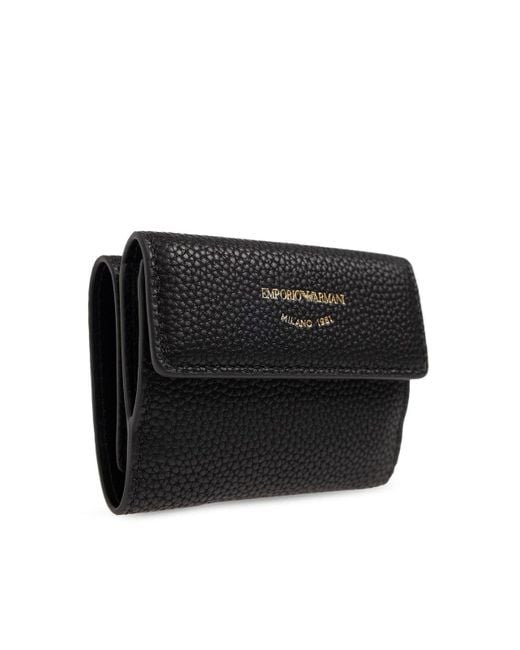 Emporio Armani Black Wallet With Logo,