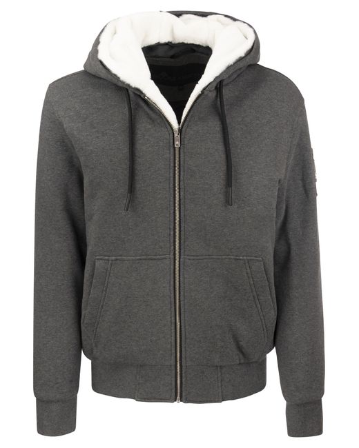 Moose Knuckles Classic Bunny - Faux Fur Lined Hoodie in Grey (Gray) for ...
