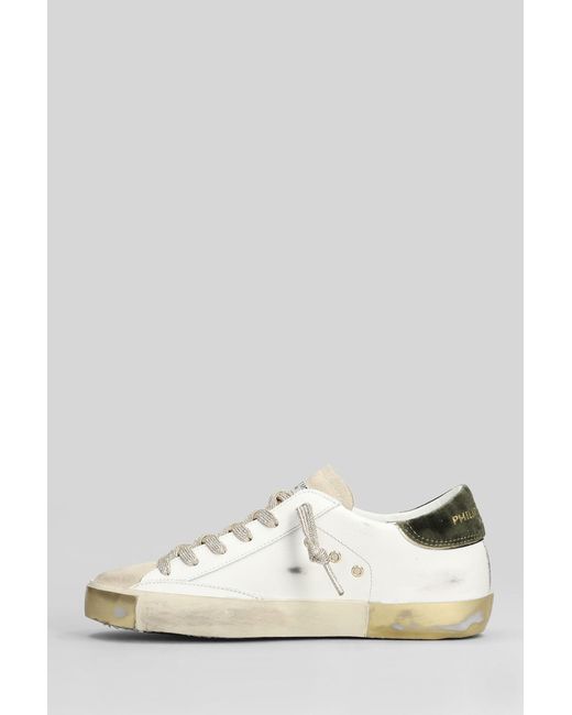 Philippe Model White Prsx Low Sneakers