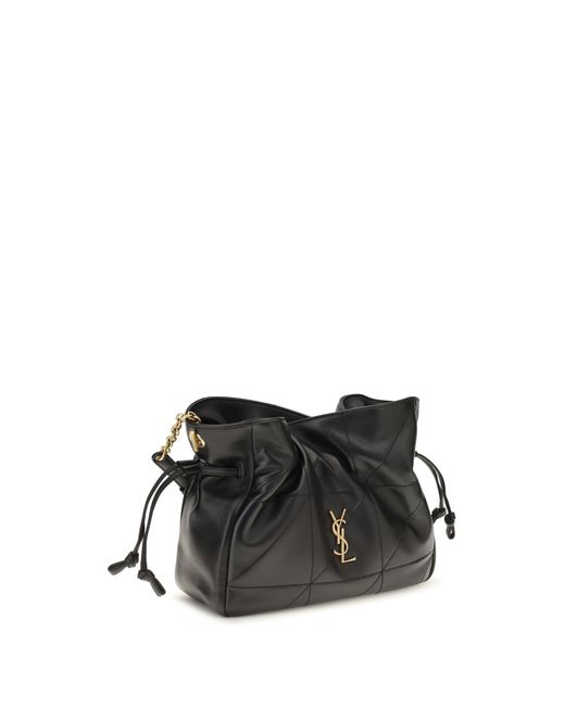 Saint Laurent Black Pouch Jamie Lambskin Shoulder Bags