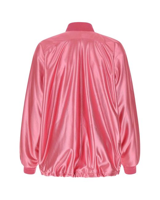 Khrisjoy Pink Polyester Oversize Sweatshirt