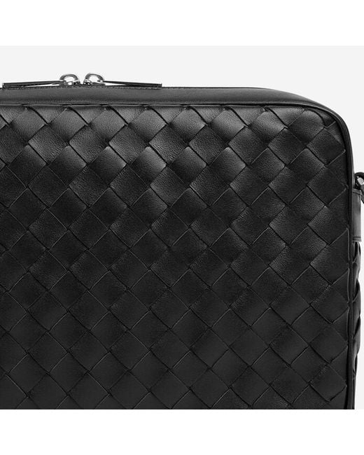 Bottega Veneta Black Crossbody Bag Calf Skin Handbags for men