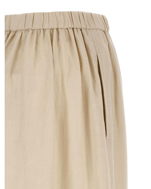 Max Mara Natural Linen Mini Skirt