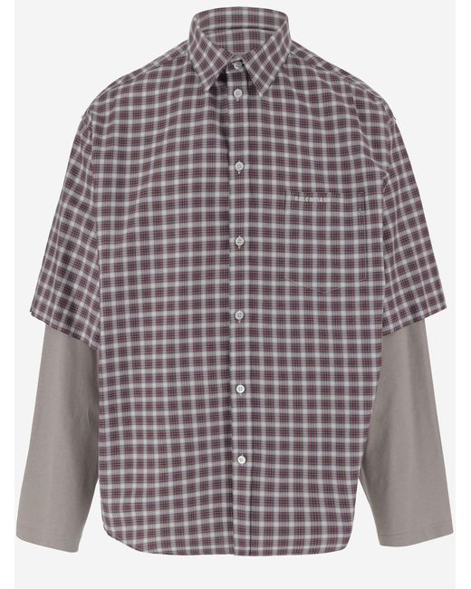 Balenciaga Multicolor Shirt Wrong Sleeve Cotton for men